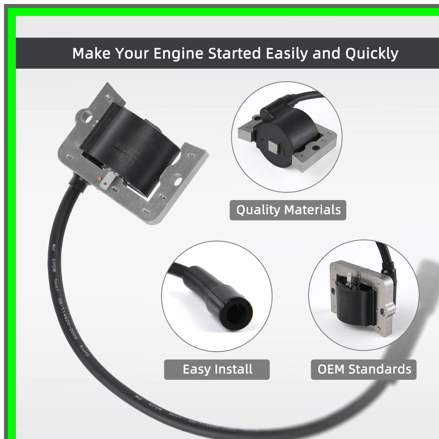 High-Performance Ignition Coil for CV Series Lawn Mower Engines