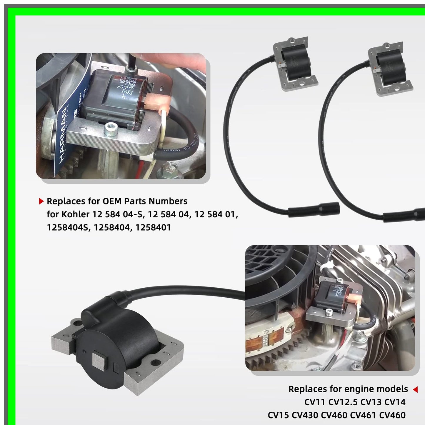 High-Performance Ignition Coil for CV Series Lawn Mower Engines