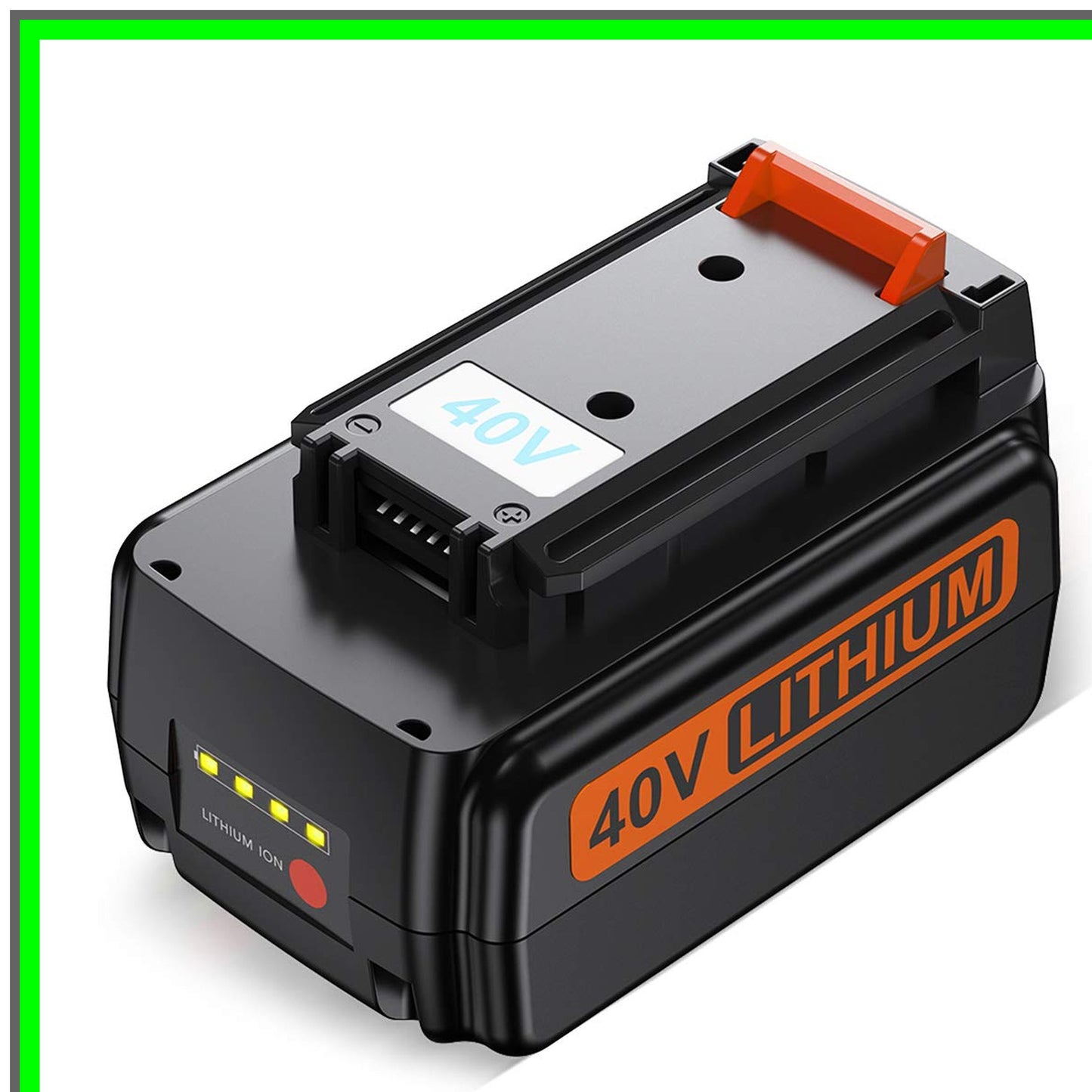 High-Capacity 3000mAh 40V Lithium Replacement Battery for Black and Decker