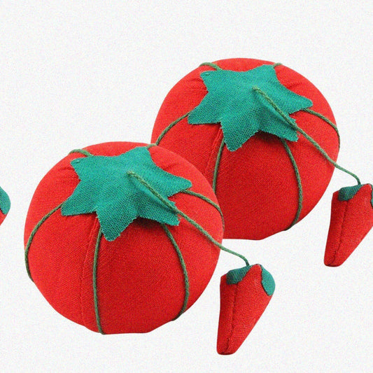 2Pcs Tomato-Shaped Needle Pincushion Set