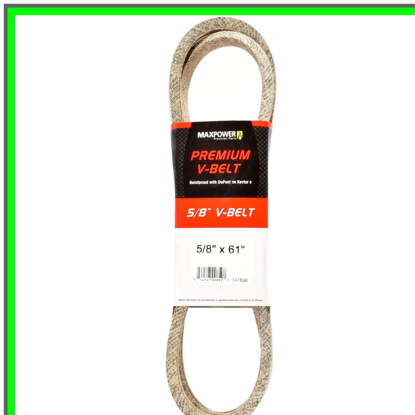 Kevlar Reinforced Heavy-Duty 5/8" x 61" Durable Belt for Tough Tasks