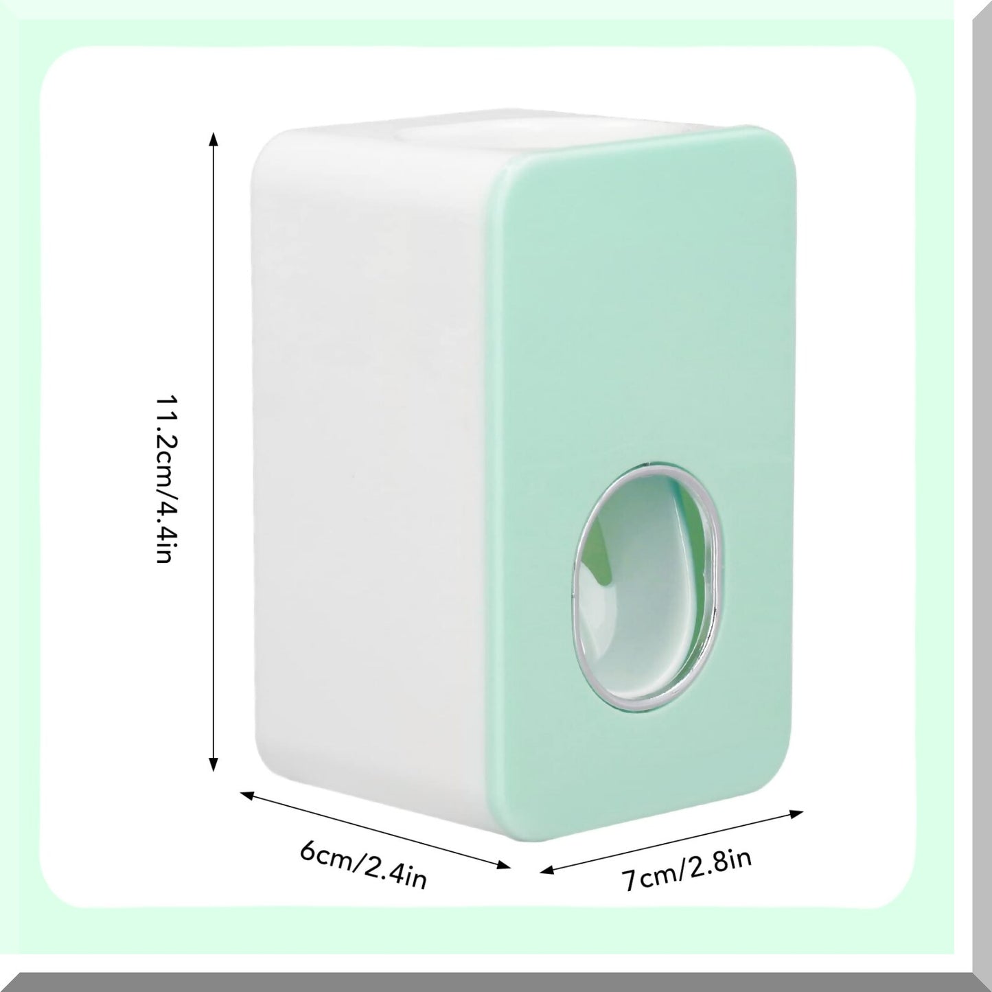 Automatic Toothpaste Dispenser Wall Mount Green
