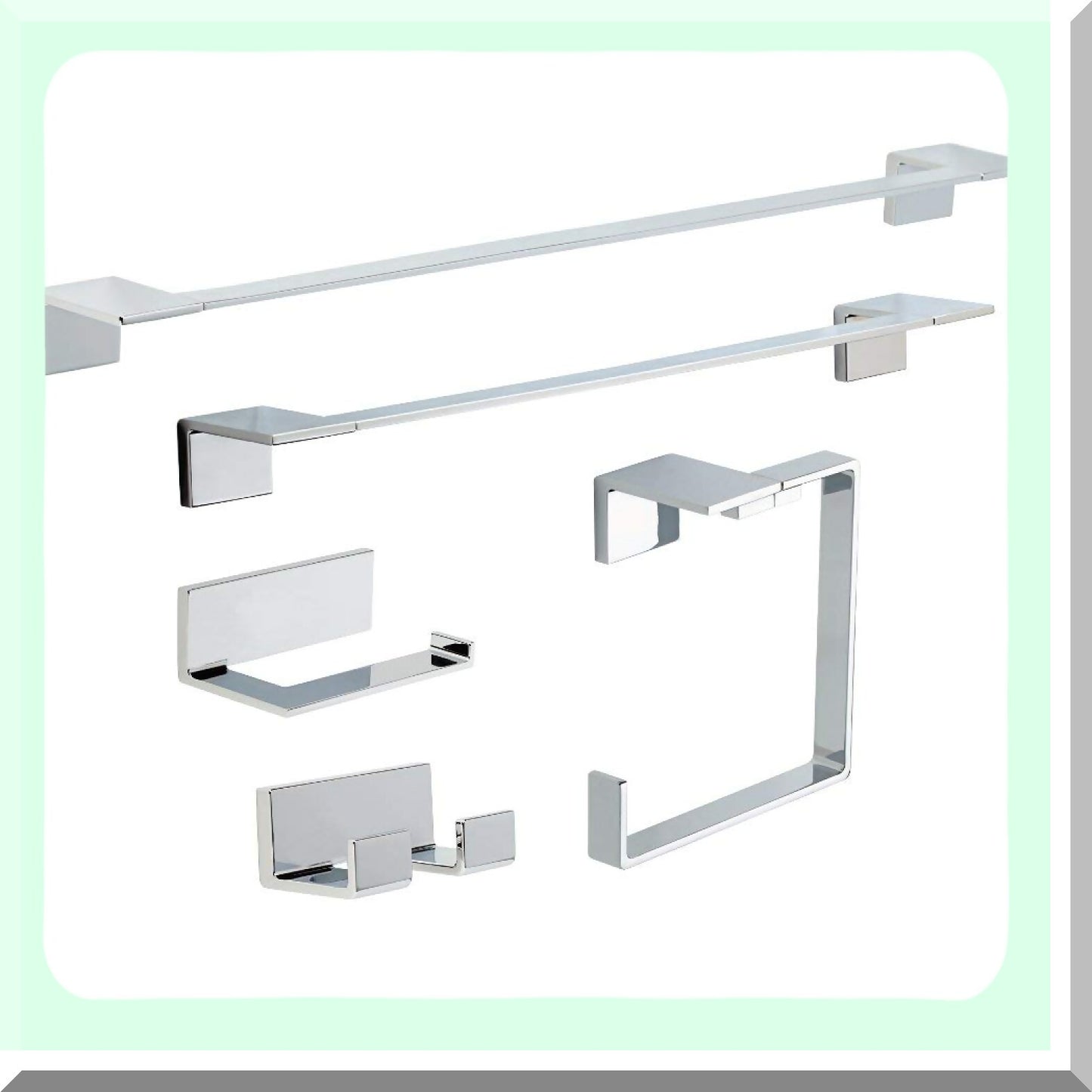 Vero Tet Paper Holder Polished Chrome