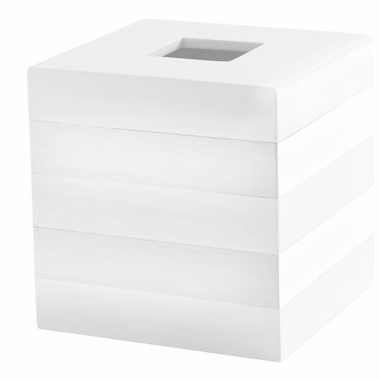 Fine Linens Tissue Holder White