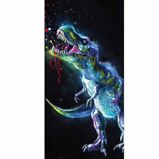Dinosaur Colour Beach Towel 140cm x 70cm