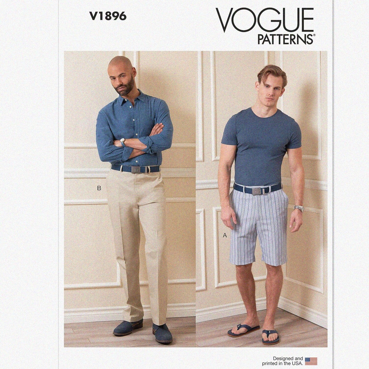 Men's Shorts and Pants Sewing Pattern Kit 34-40