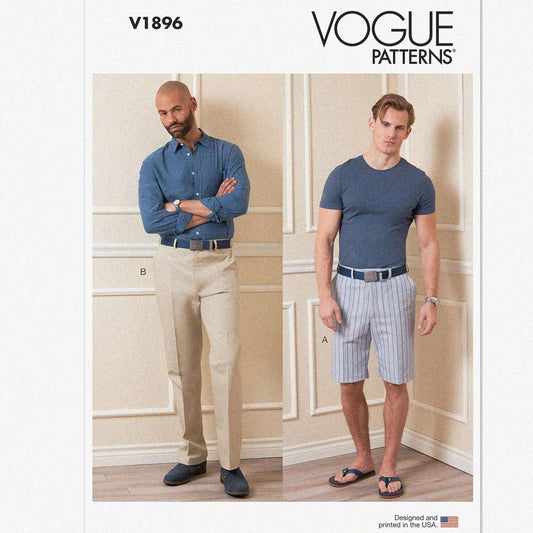 Men's Shorts and Pants Sewing Pattern Kit 34-40