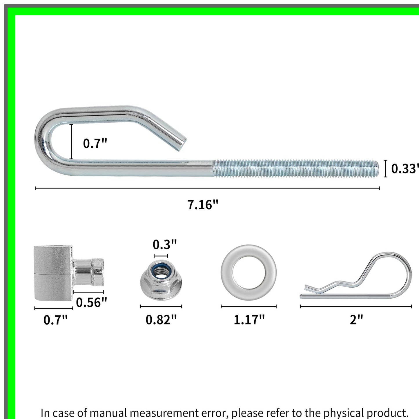 Deck Lift Hanger Rod Kit for John Deere Lawn Mowers E130 L100 LA120