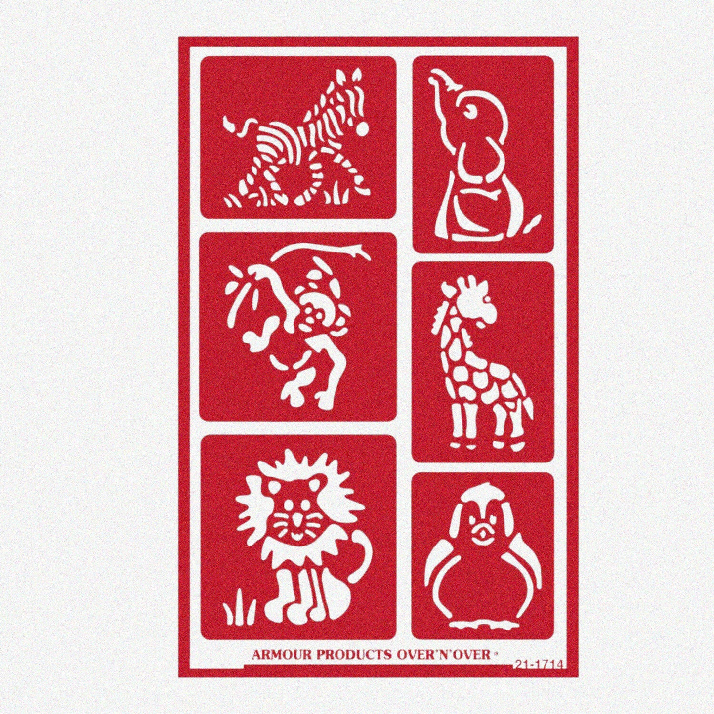 Reusable Glass Etching Kit with Baby Animal Images