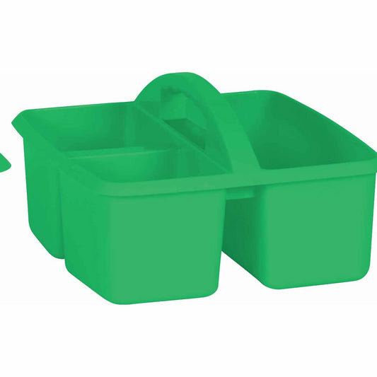 Green Plastic Storage Caddy 9" x 9-1/4" x 5-1/4"