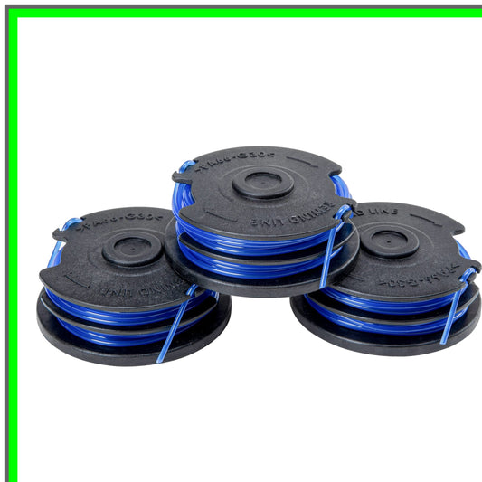 Dual Line Trimmer Line Spool 0.065" 3-Pack for Efficient Lawn Care