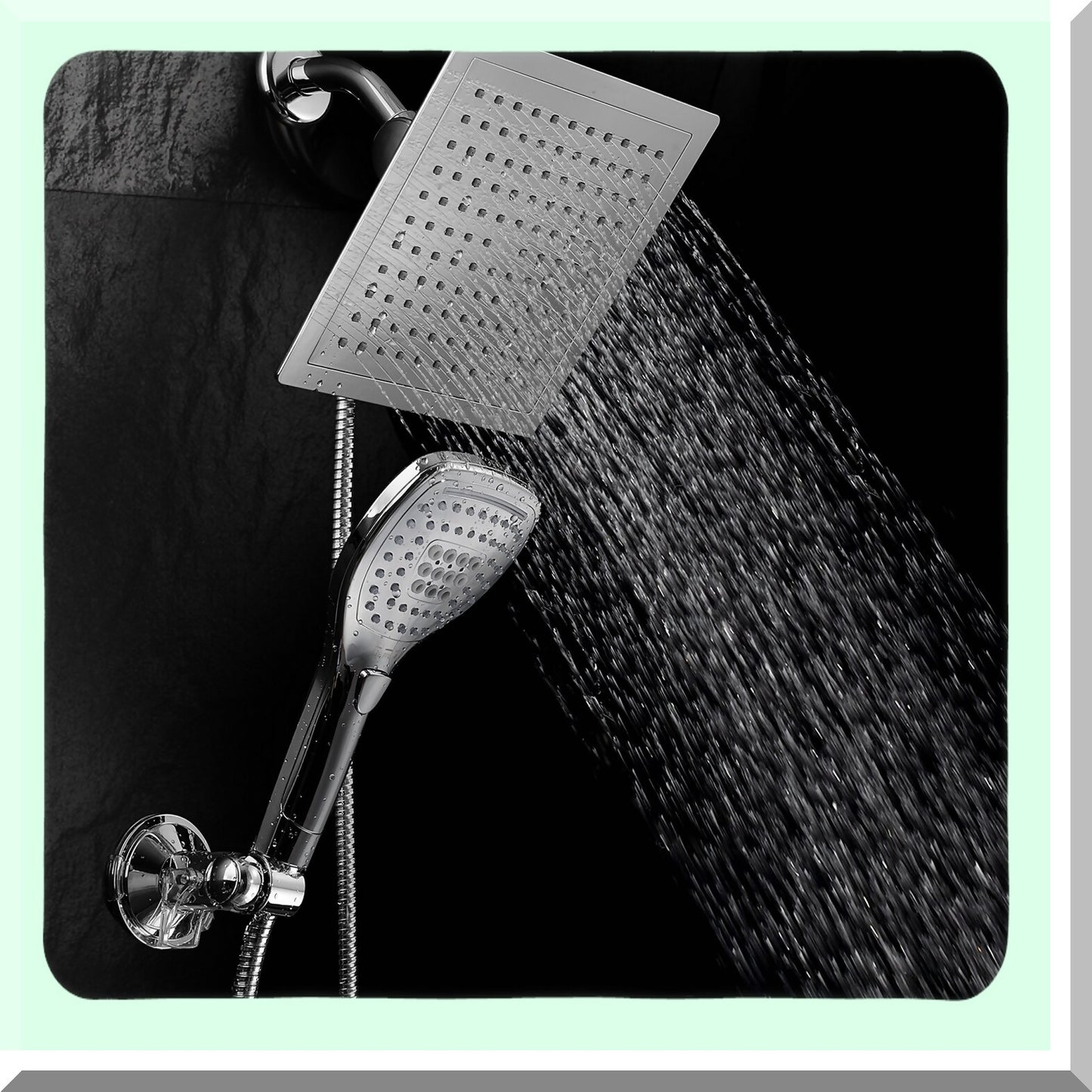 Ultra-Luxury 9" Rainfall Shower Head/Handheld Combo
