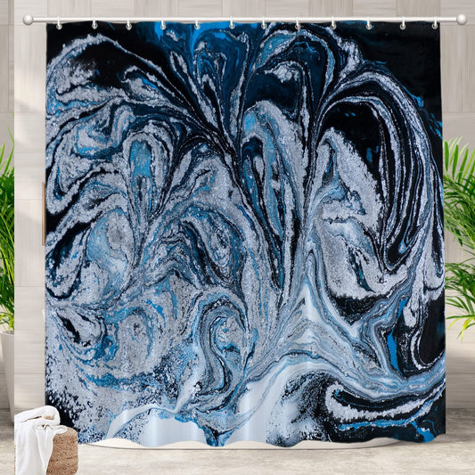 Marble Abstract Nature Shower Curtain 72x72 inches