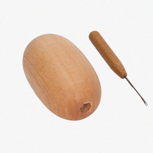 Darning Egg and Needle Sewing Tools Set
