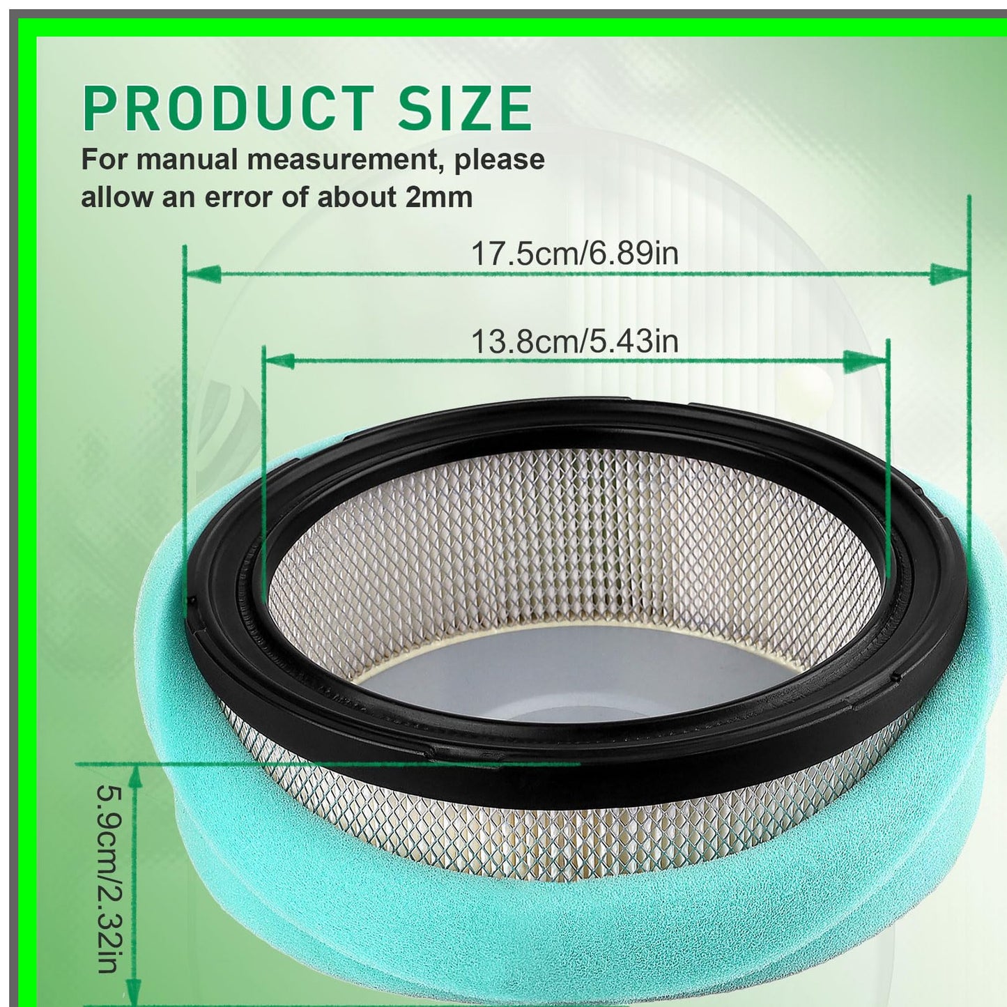 Air Filter Replacement for Robin Subaru EH63 EH64 EH65 Models