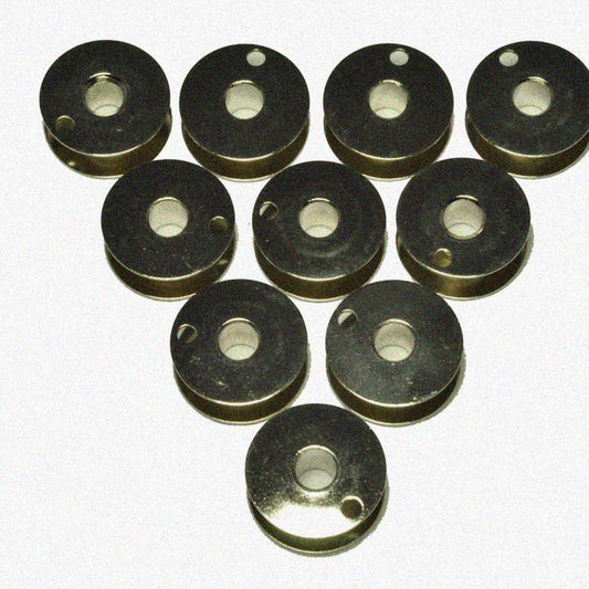 Set of 10 Metal Bobbins Compatible with Viking Sewing Machines