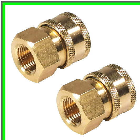 High-Pressure Quick Connect Coupler Set for Power Washers, 5000 PSI