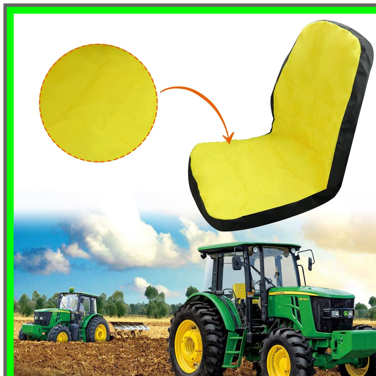 ComfortFit Riding Lawn Mower Seat Cover for 3E, 3R, 4M, 1023E Tractors