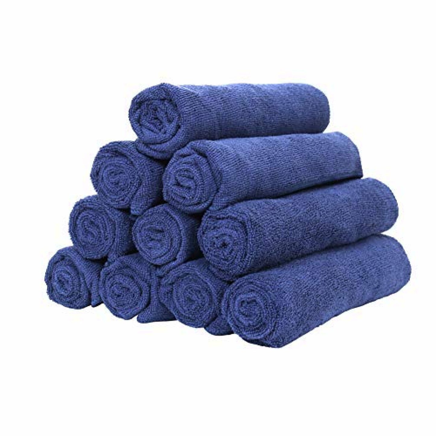 Microfiber Gym Towel Pack of 12 Navy 16 x 27 in