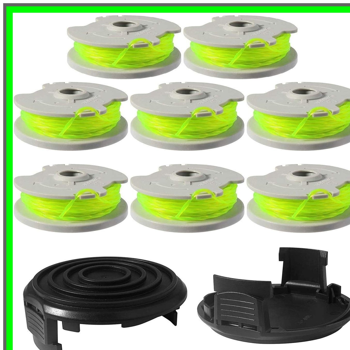 Worx Trimmer Line Replacement Spools 20ft 0.080" Auto-Feed 8 Pack