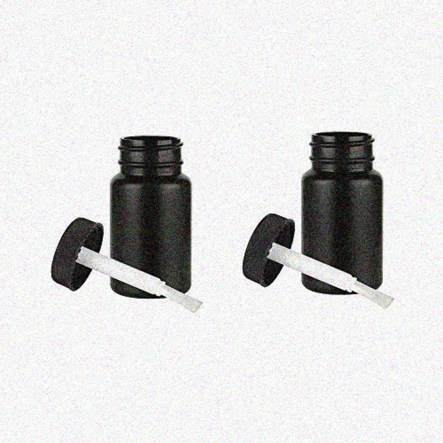 2oz Plastic Bottles with Brush Applicator Caps (Set of 2)