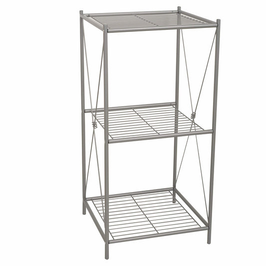 Floor Stand with 3 Shelves Nickel