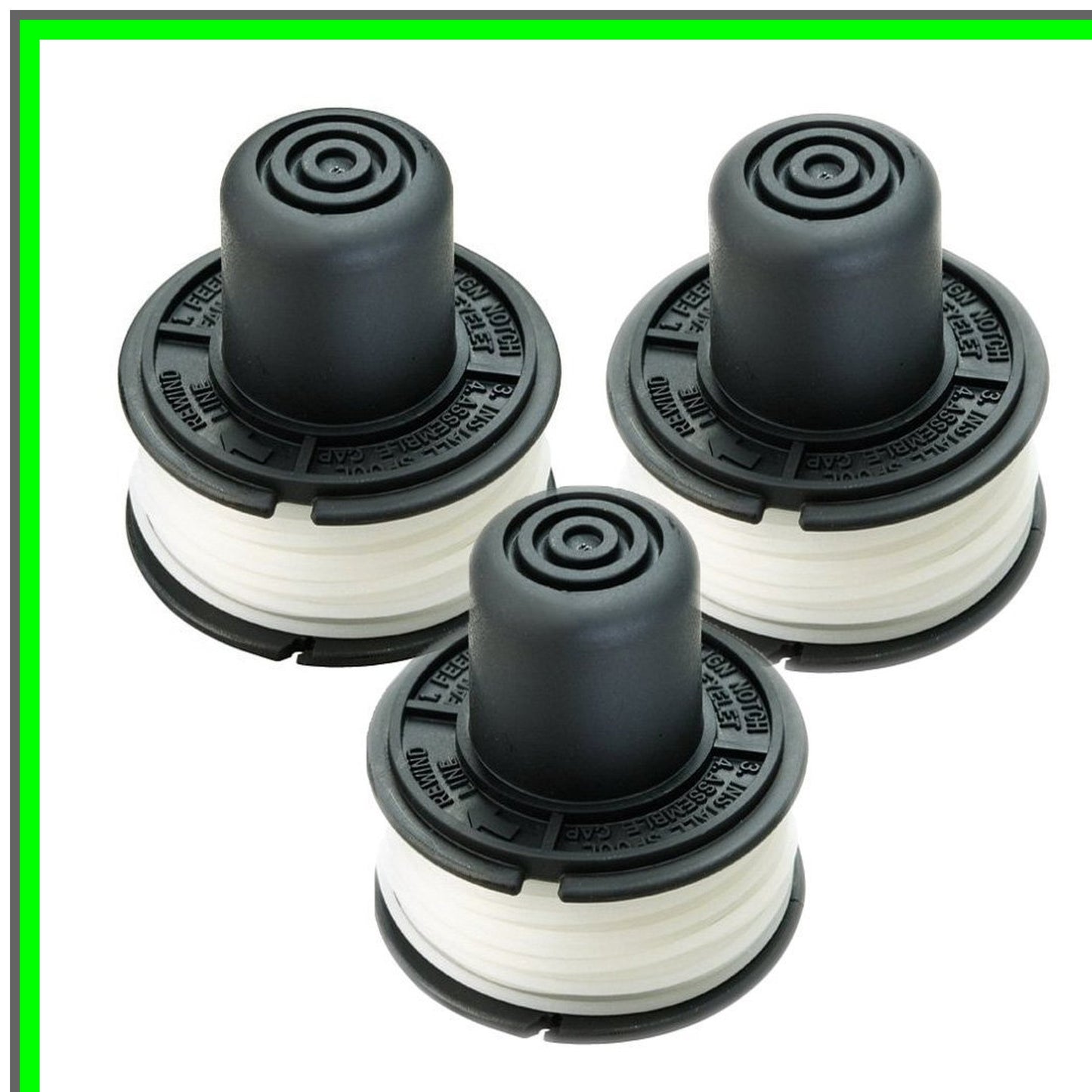 Effortless Trim RS-136 Replacement Spools for String Trimmers 3 Pack