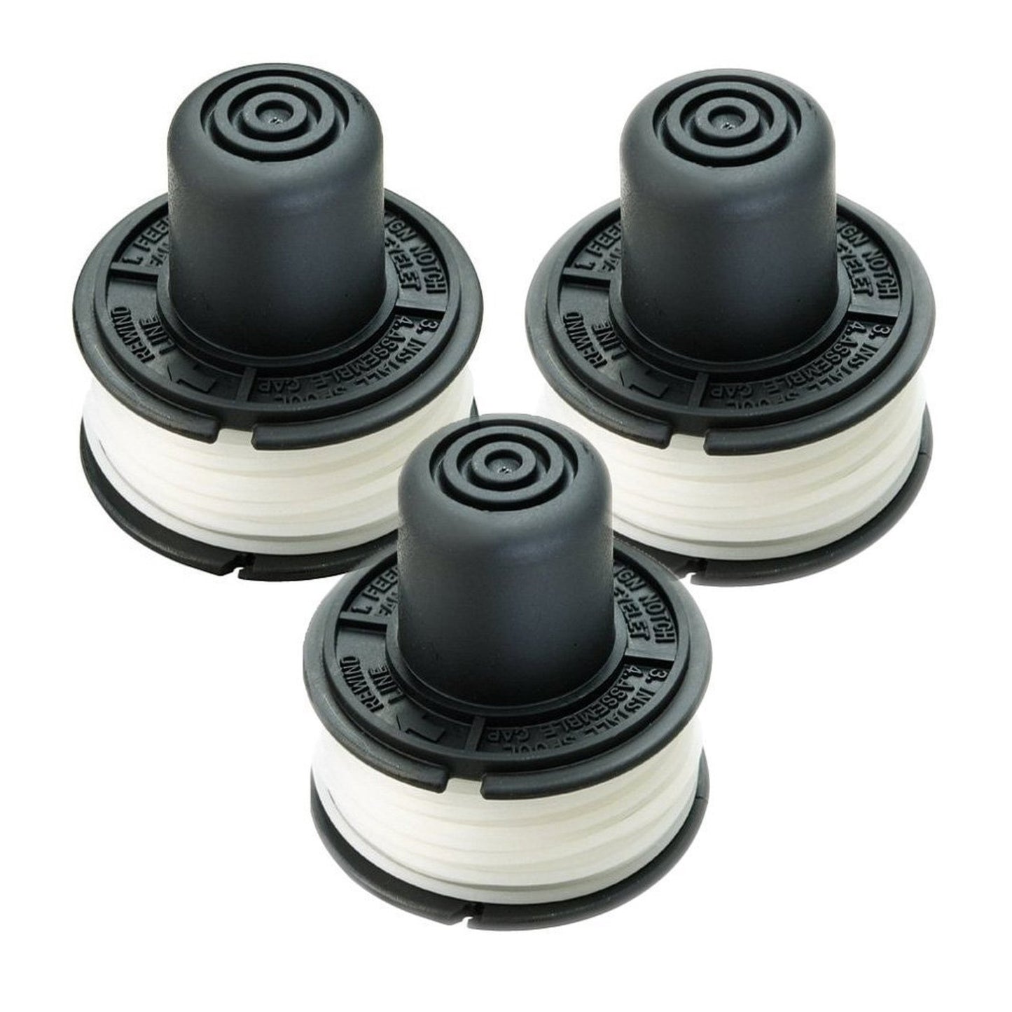 Effortless Trim RS-136 Replacement Spools for String Trimmers 3 Pack