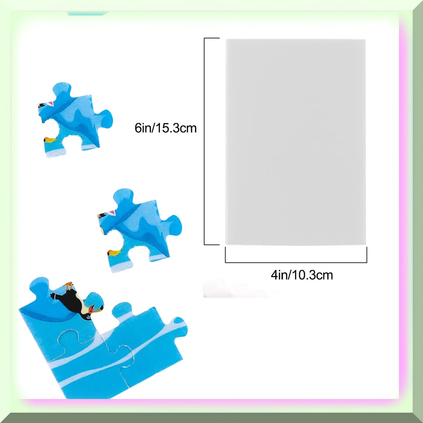 PuzzlePro Adhesive Foam Sheets 6x4 Inches 10 Pack