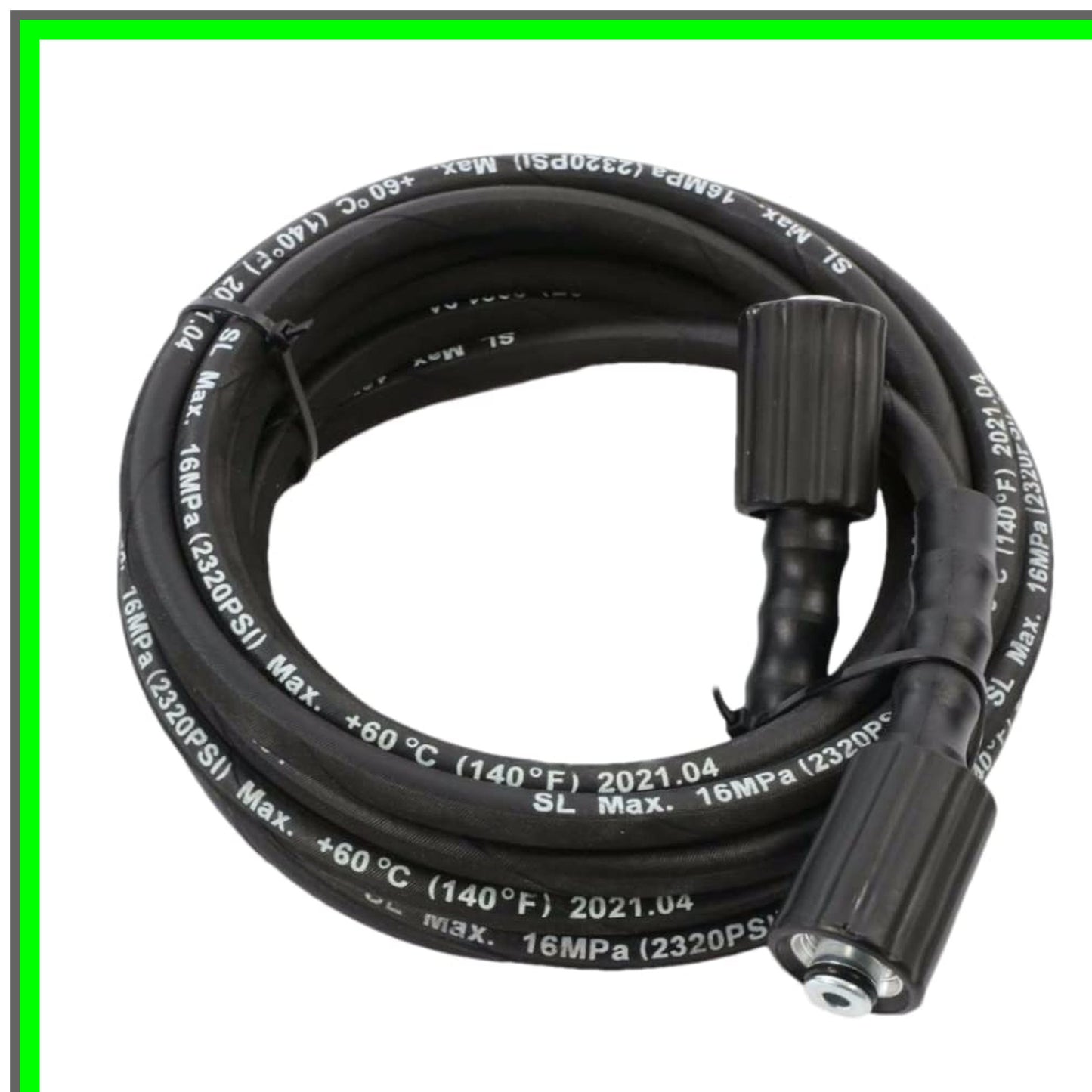 Kink-Free 20ft Pressure Washer Hose with 2320 PSI Steel Braided Strength