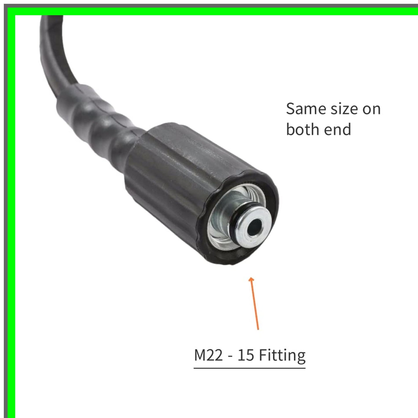 Kink-Free 20ft Pressure Washer Hose with 2320 PSI Steel Braided Strength