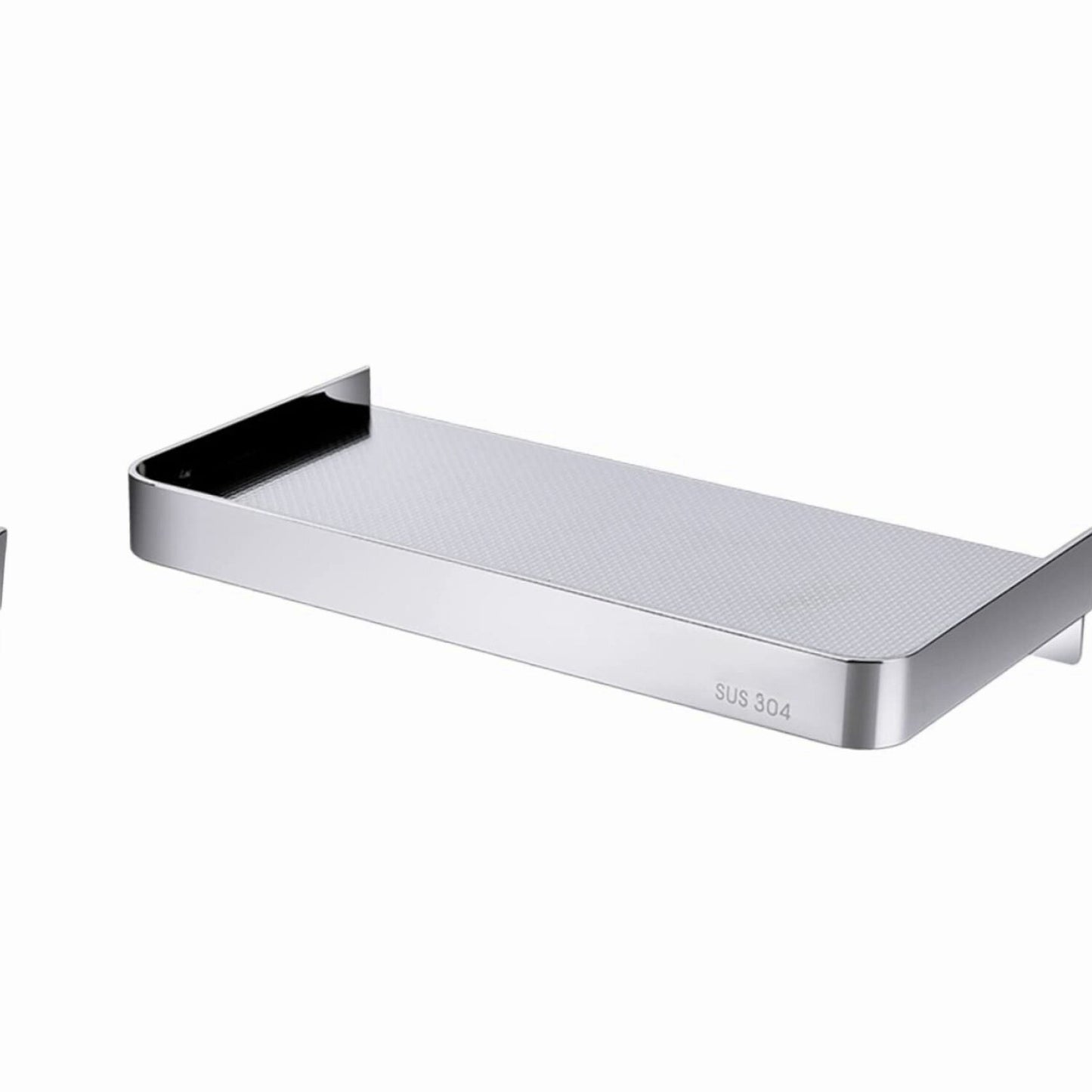 Bathroom Wall Mount Phone Shelf Black 18.5x9cm