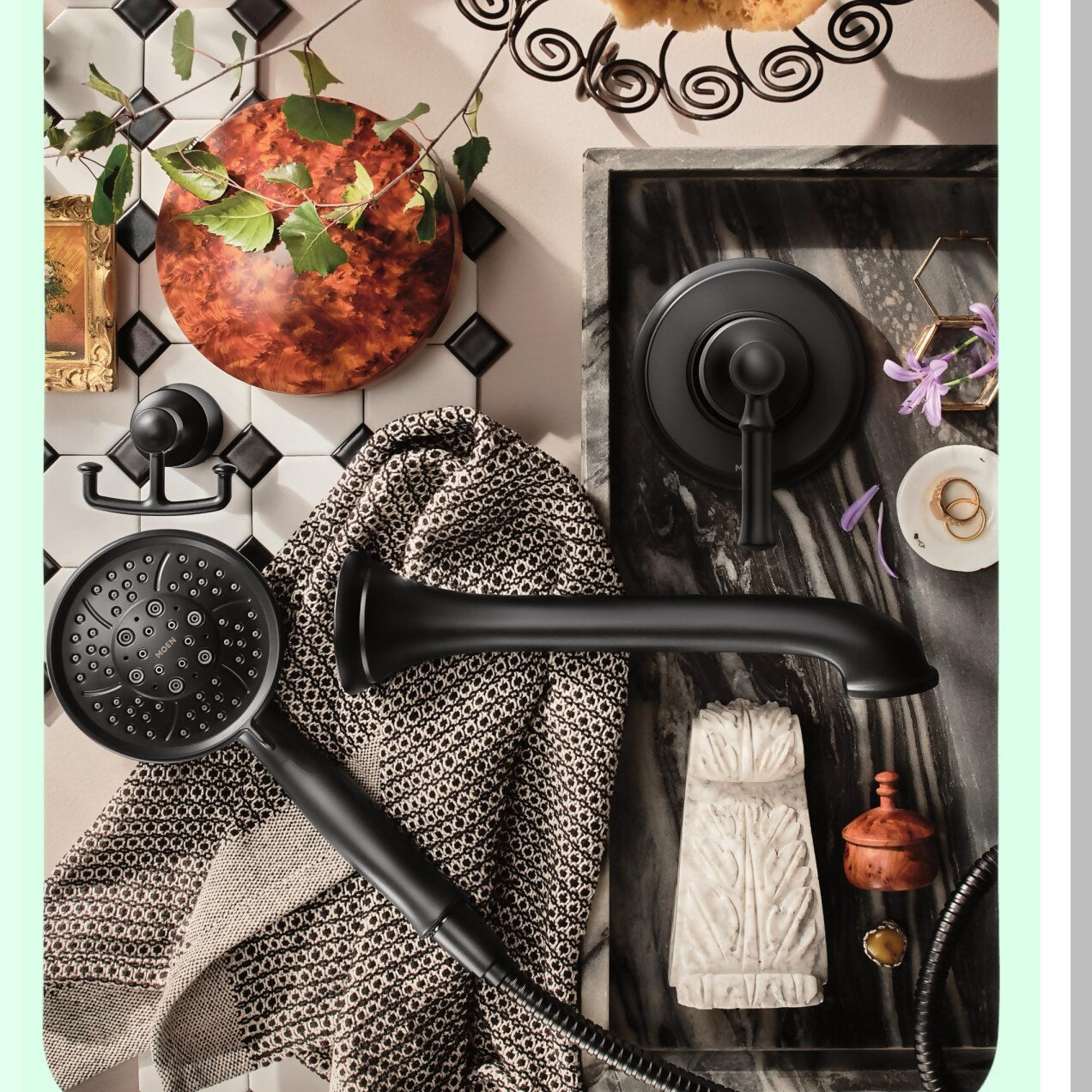 Dartmoor Double Robe or Towel Hook Matte Black