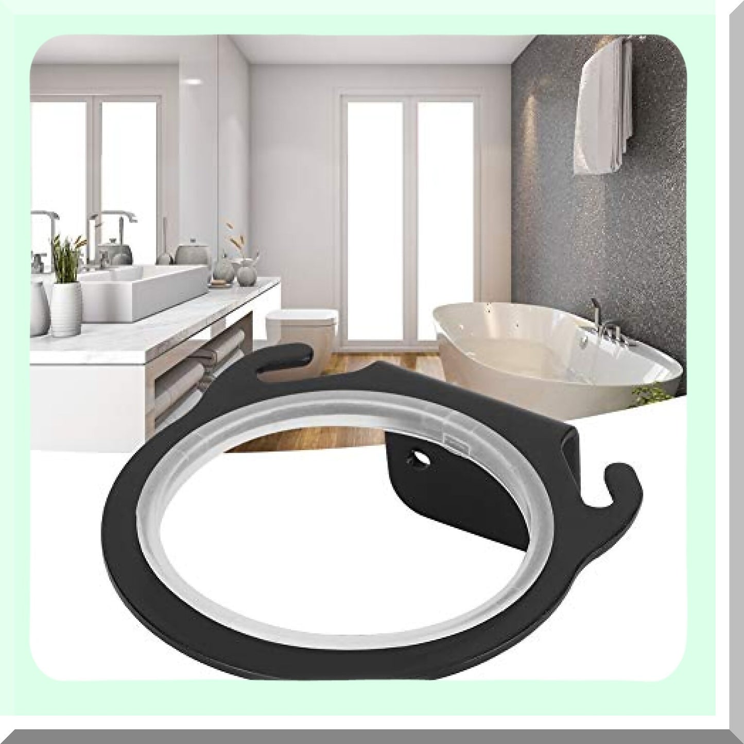 Wall Mounted Hair Dryer Holder Aluminum Storage Basket