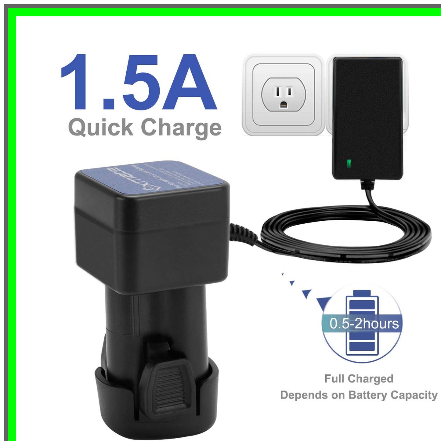 12V Lithium Battery Charger for Black and Decker Pod Style Batteries