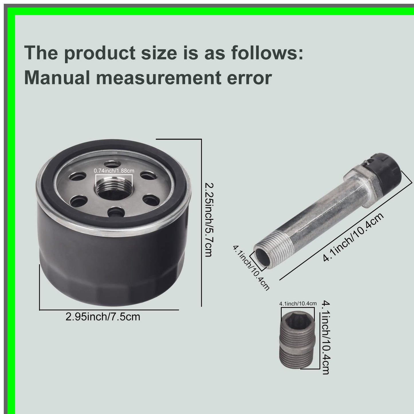 Easy Change Conversion Kit for John Deere Lawn Tractors with Oil Filter and Adapter