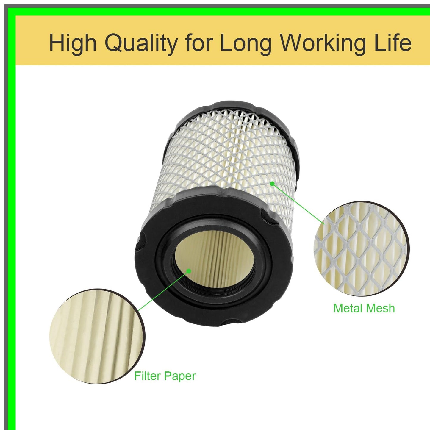 Efficient Lawn Mower Air Filter Set with Foam Pre-Cleaners for Briggs Stratton