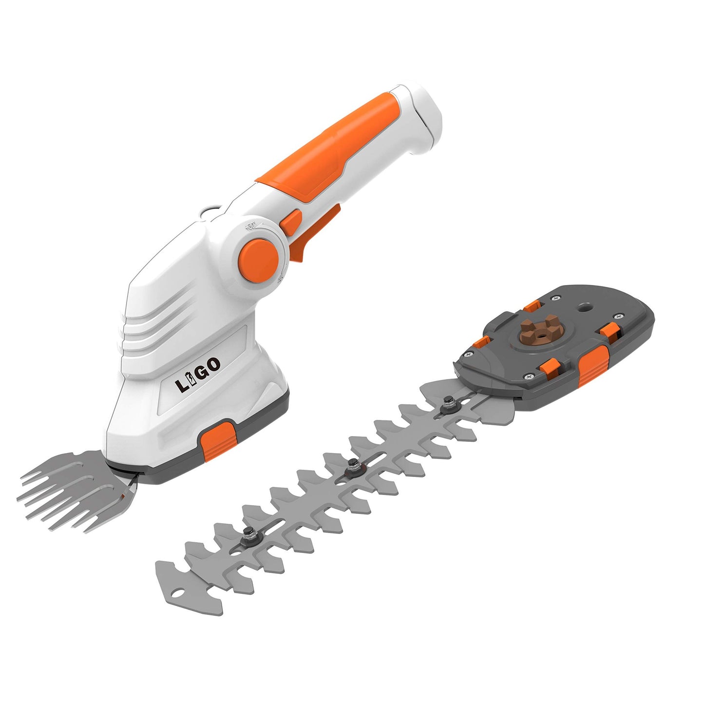Versatile 7.2V Cordless Hedge Trimmer with Adjustable Angles and Battery