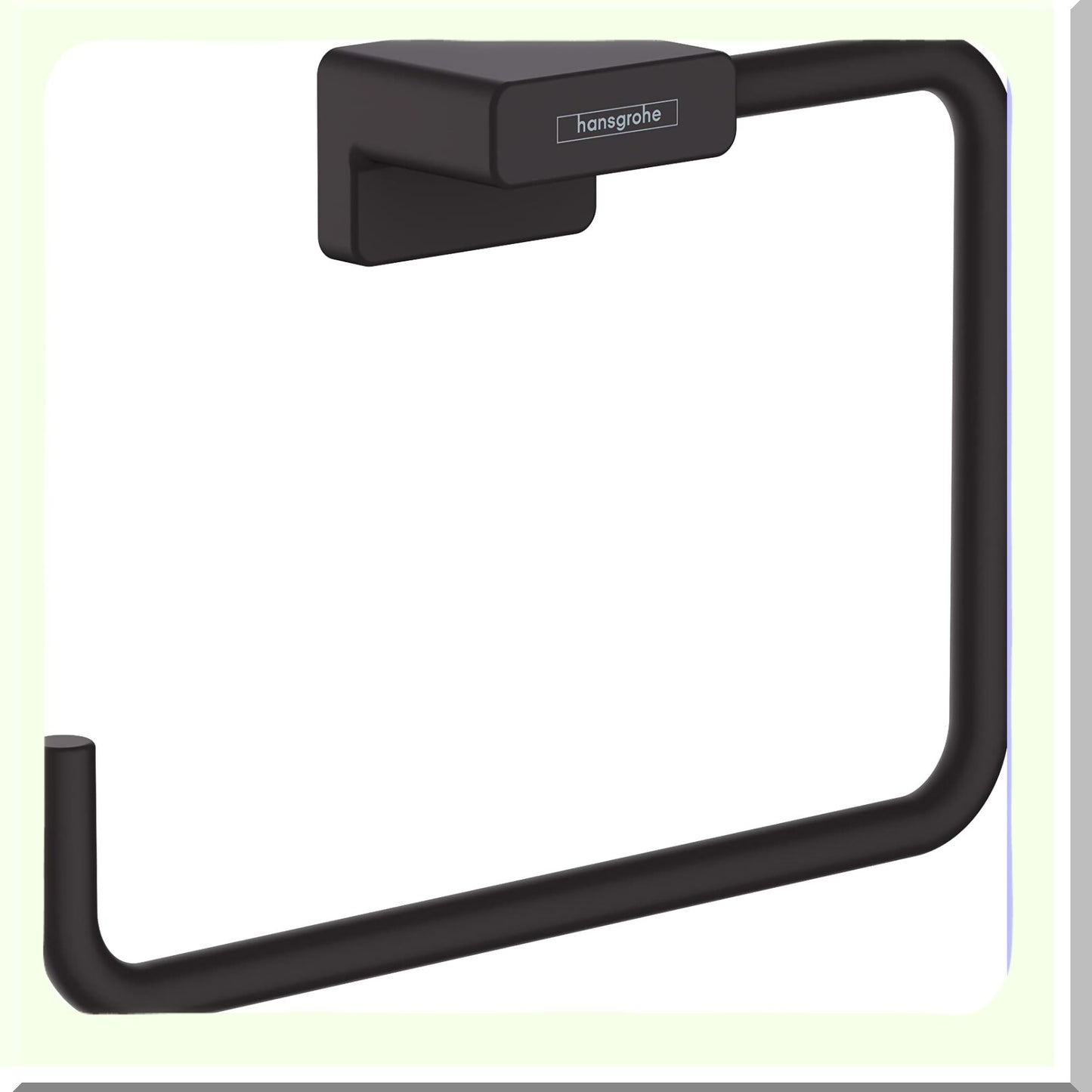7-inch Matte Black Towel Ring