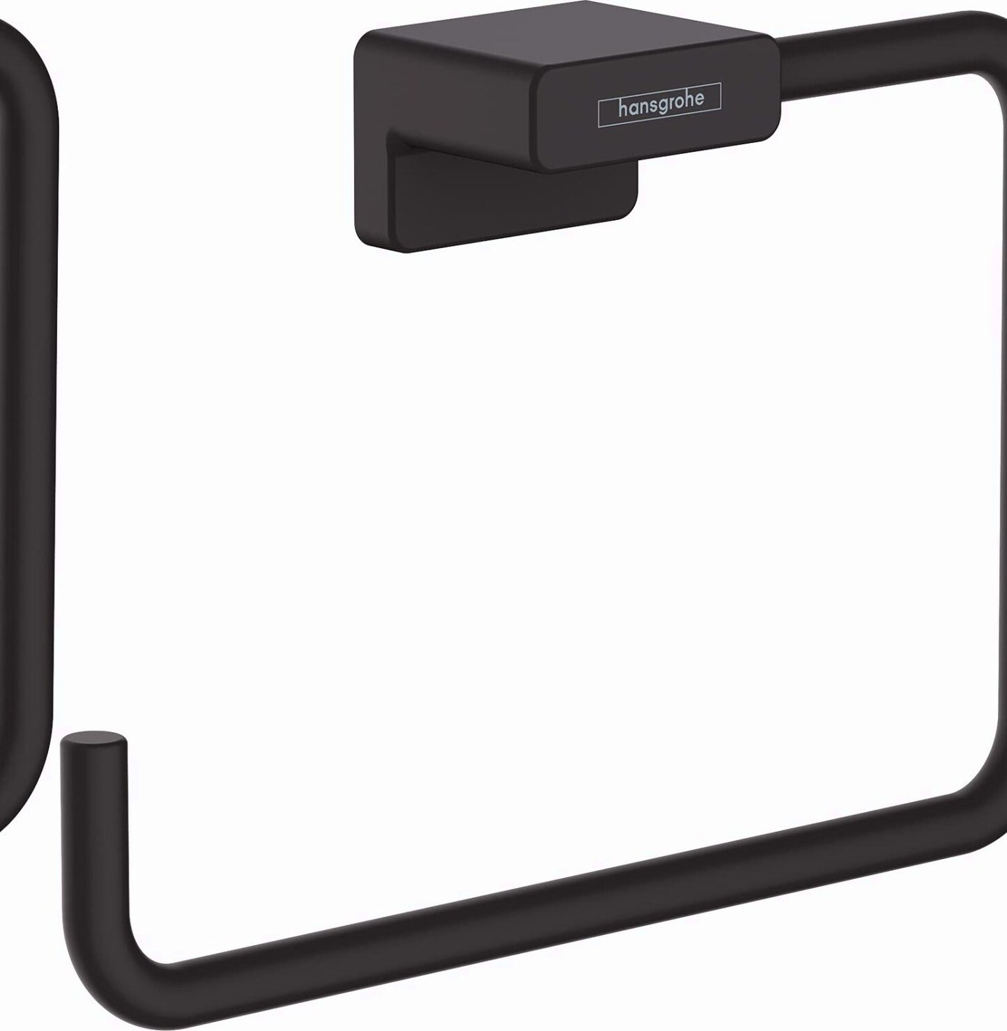 7-inch Matte Black Towel Ring