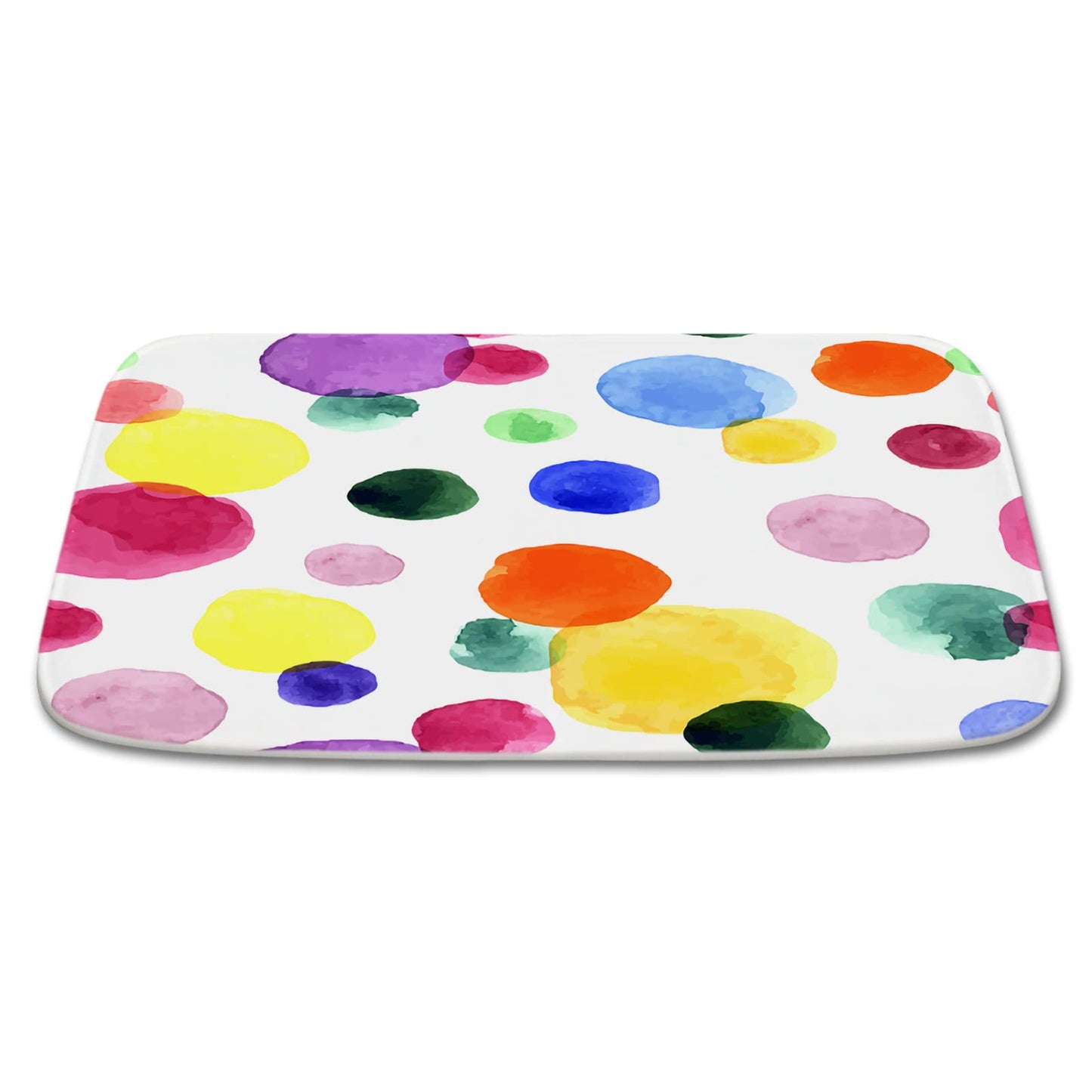 Colorful Cartoon Polka Dot Bathroom Rug 16x24