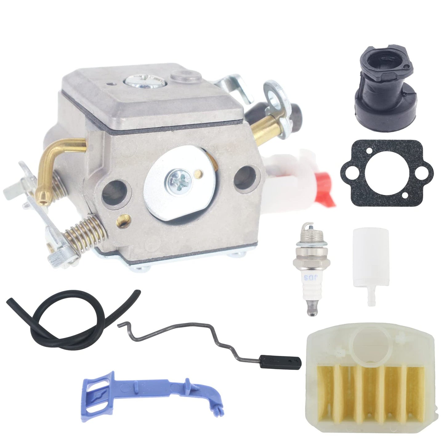 Husqvarna Chainsaw Carburetor Kit with Air Filter and Fuel Line
