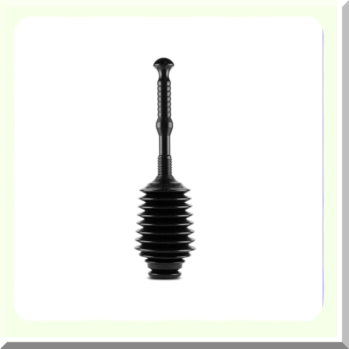 Heavy Duty Black Kitchen Sink Plunger 100 Capacity