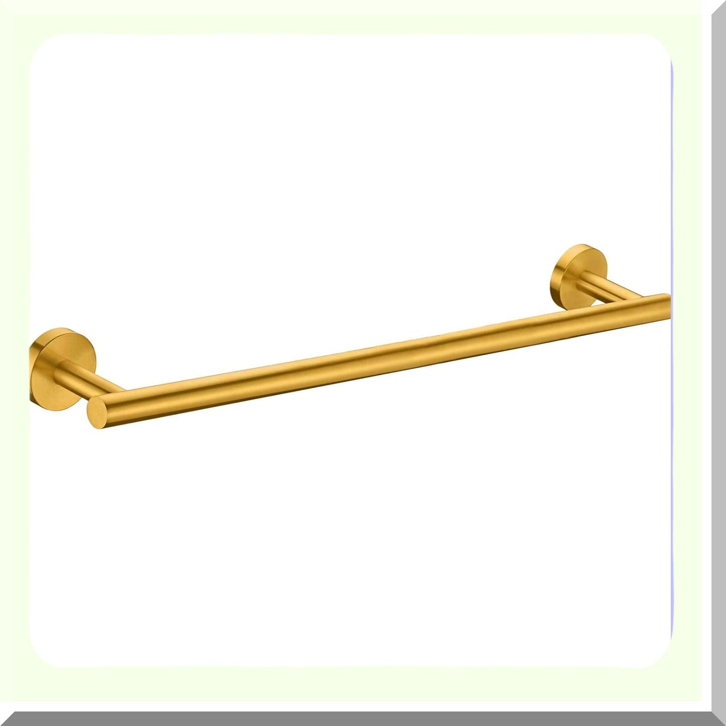 24-Inch Brushed Gold Stainless Steel Towel Bar