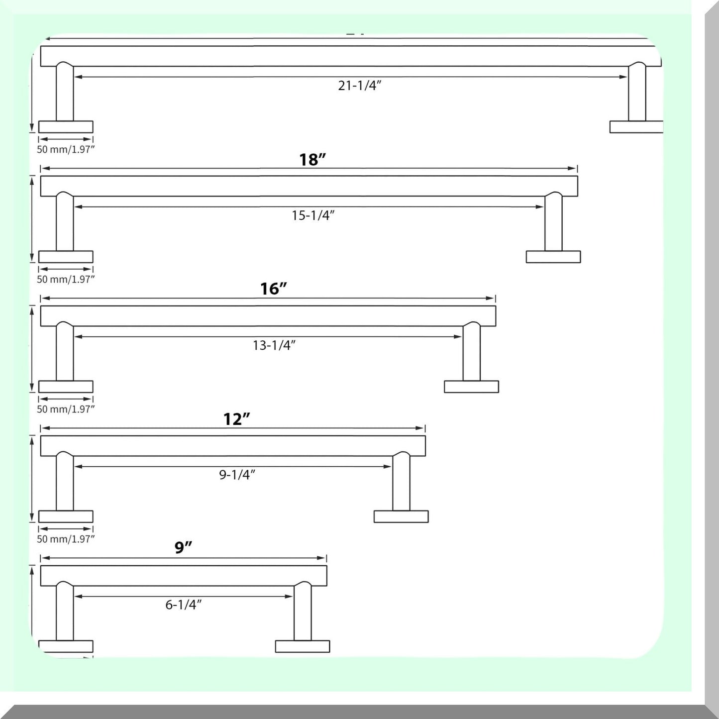 24-Inch Brushed Gold Stainless Steel Towel Bar