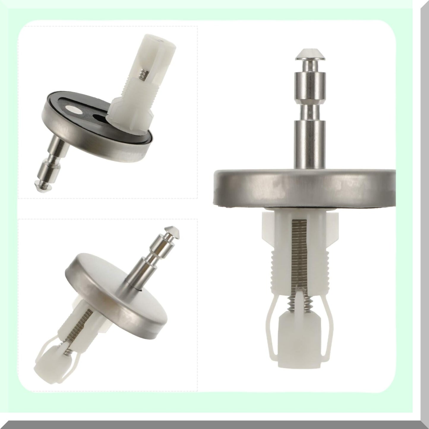 Tet Seats 4pcs Nylon Stainless Steel Hinges and Screws
