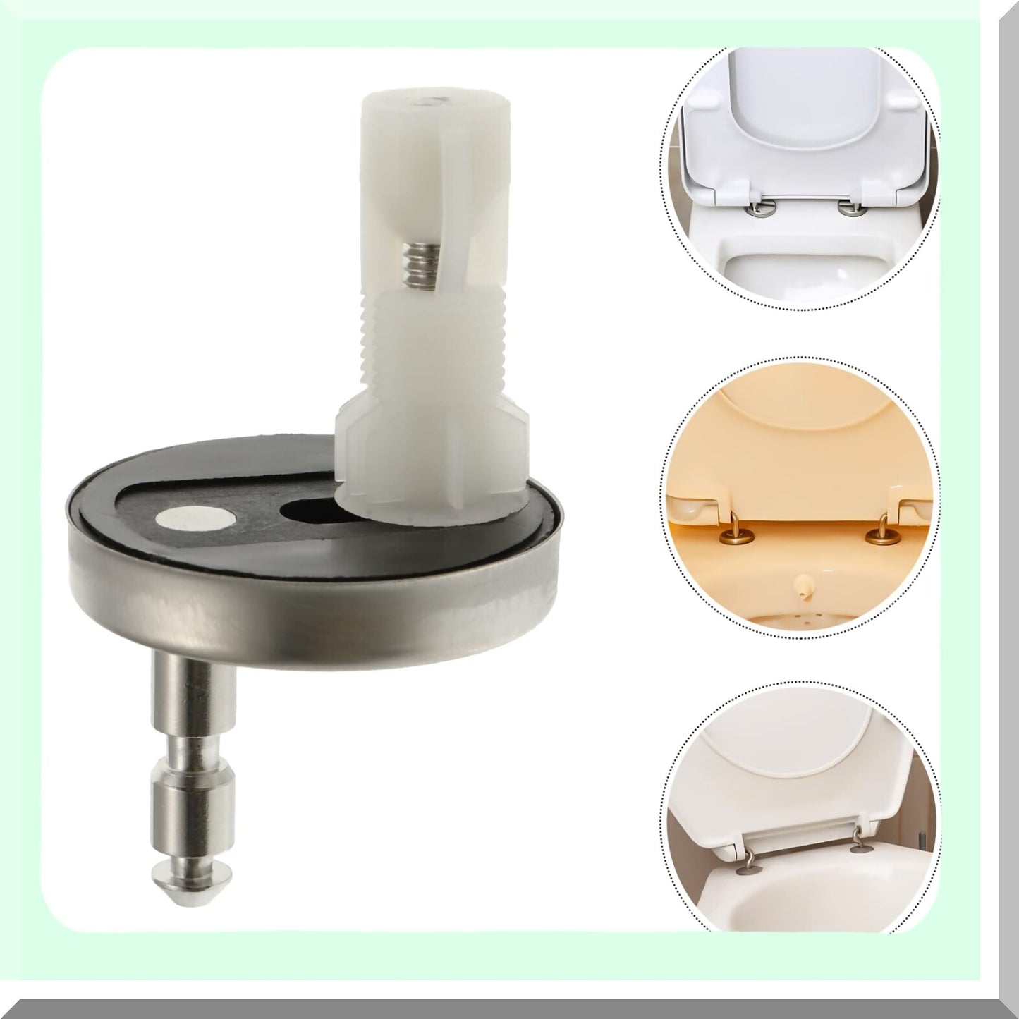 Tet Seats 4pcs Nylon Stainless Steel Hinges and Screws