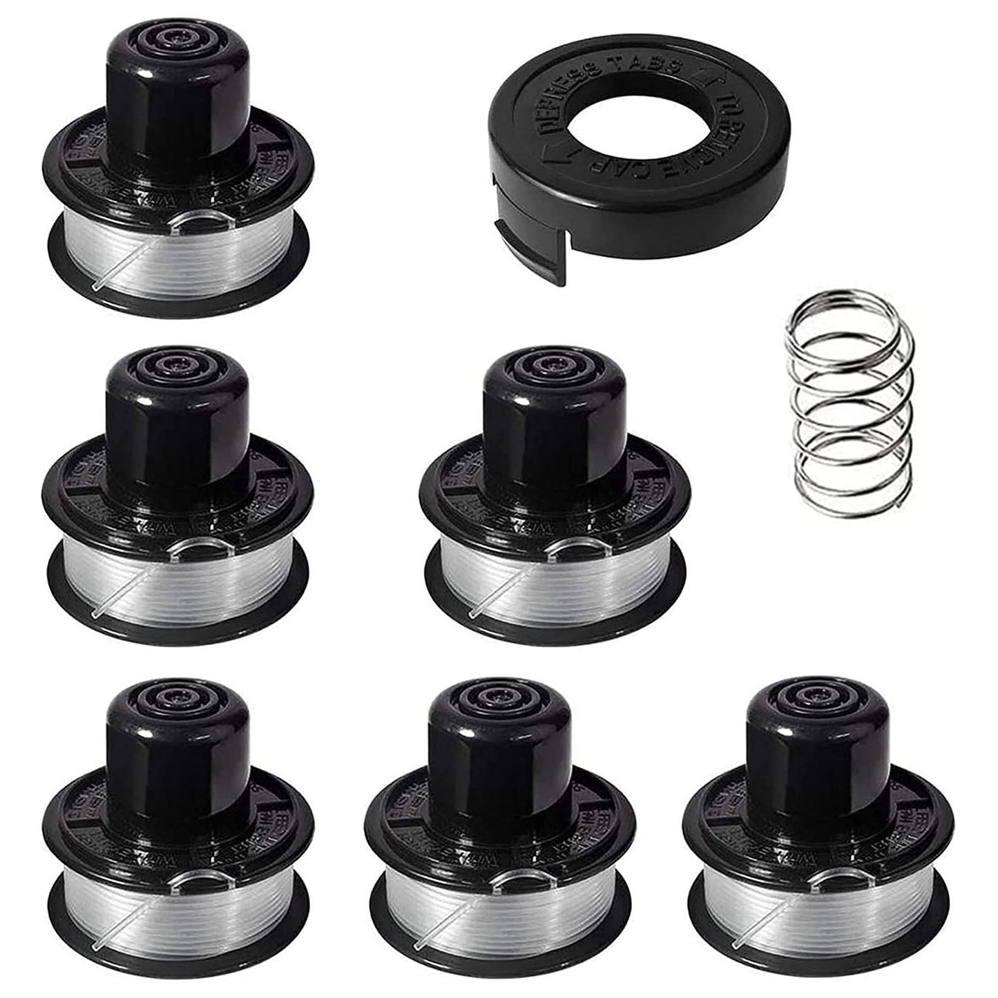 Efficient 20ft Trimmer Spool Line 0.065" for Black Decker Models 6-Pack