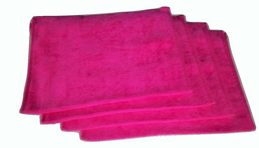 4 Pack 11" x 18" Hot Pink Cotton Fingertip Towels