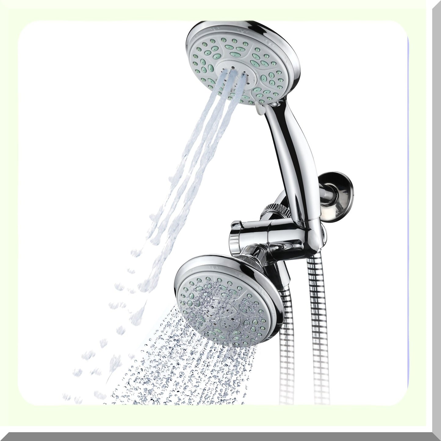 24-Setting Slimline Showerhead and Hand Shower Combo